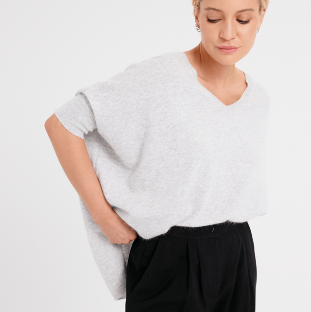 Pull Artlove Manches Courtes, gris 
