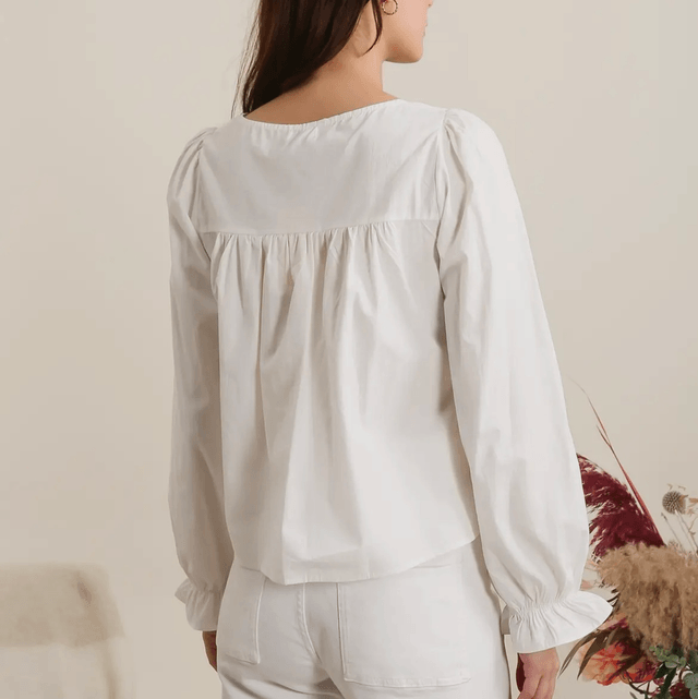 Chemise à volant 