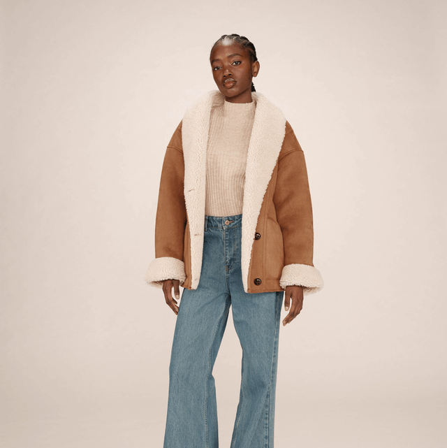 Veste faux shearling Grace&Mila 