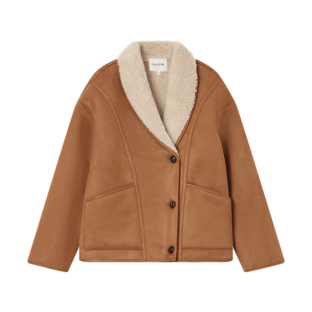 Veste faux shearling Grace&Mila 
