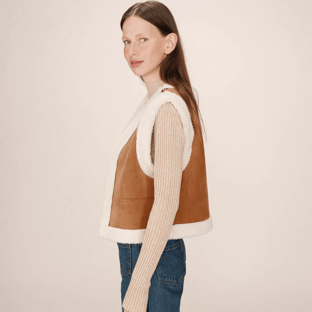 Gilet camel Grace&Mila