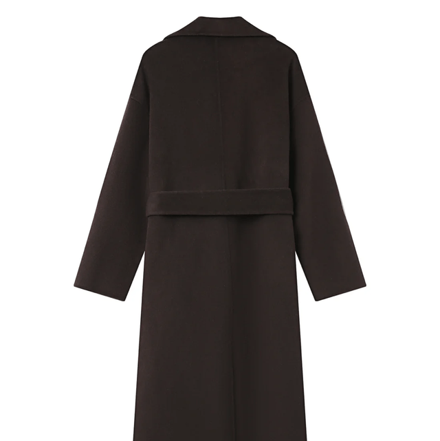 Manteau long chocolat Grace&Mila 