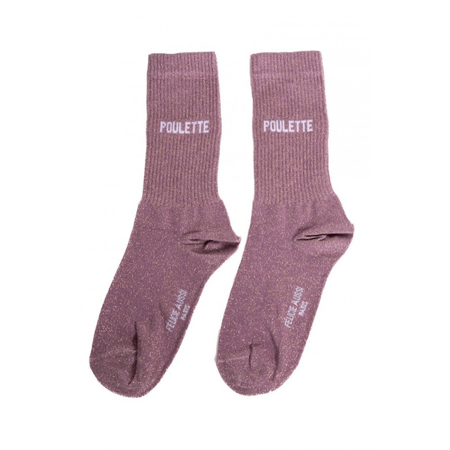 Chaussettes à paillettes « poulette »