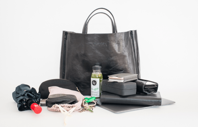 Sac en cuir extensible 