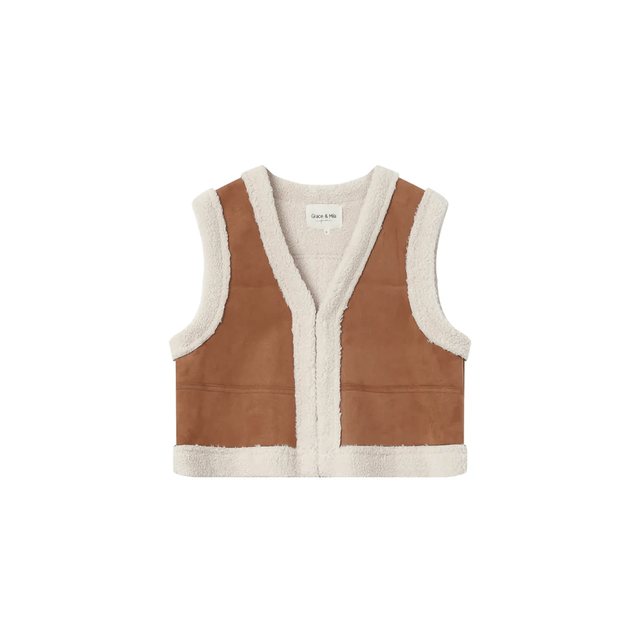 Gilet camel Grace&Mila