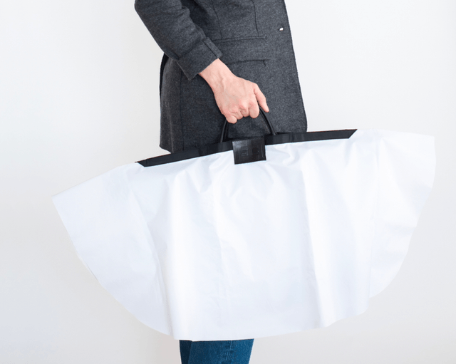 Sac en cuir extensible 