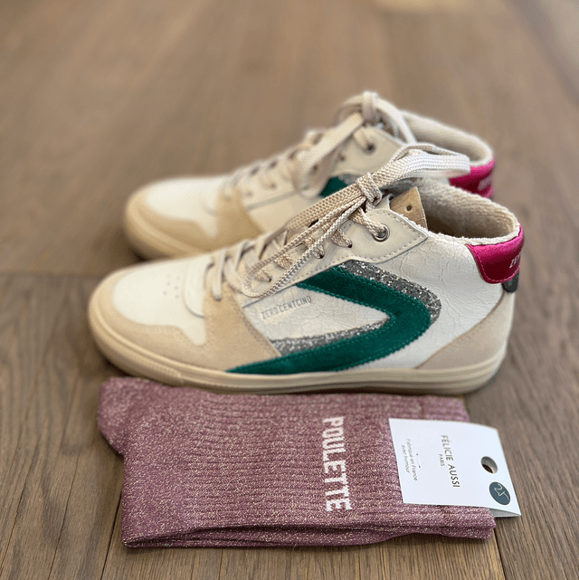 Chaussettes à paillettes « poulette »