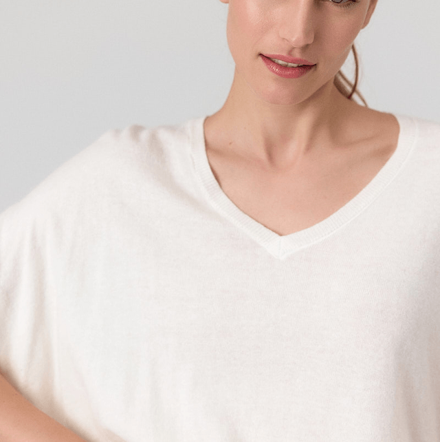 Pull Artlove Manches Courtes, crème 