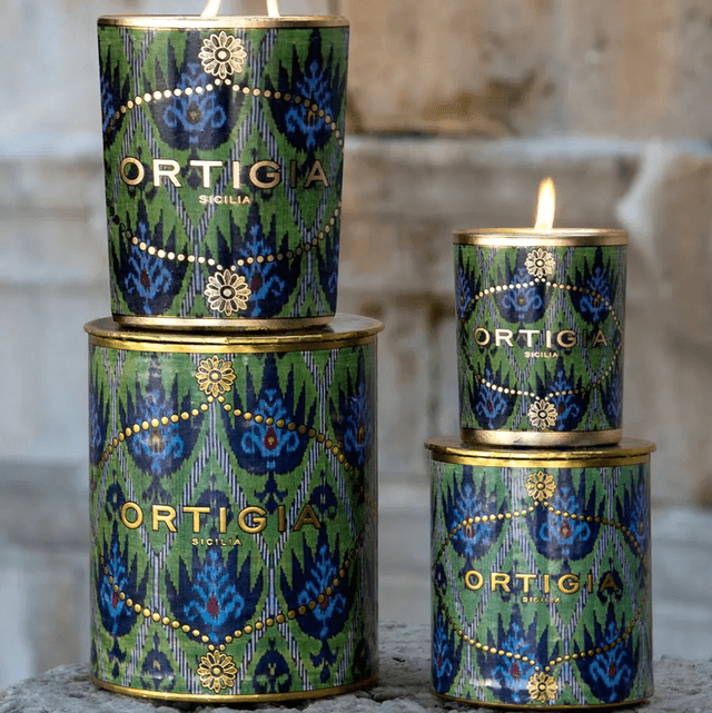 Ortigia Bergamotto Decorated Candle Medium