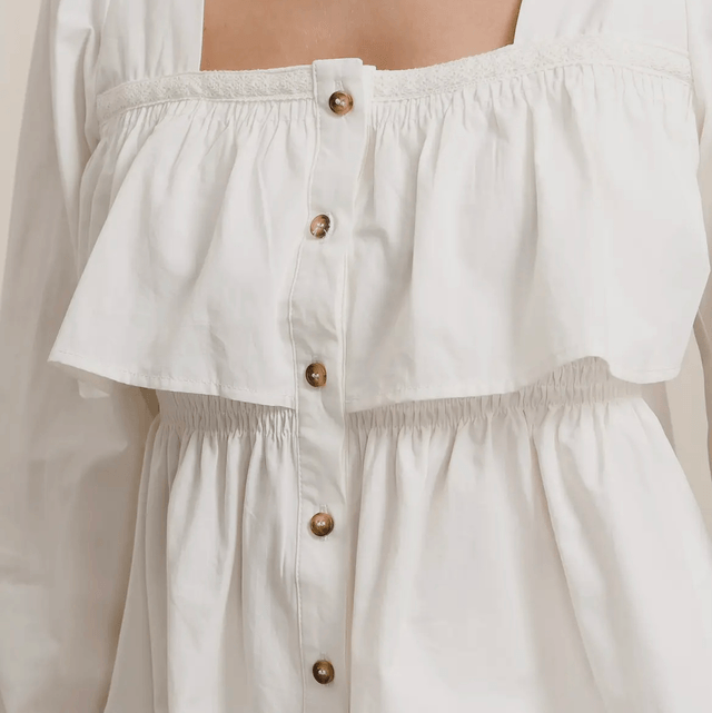 Chemise à volant 