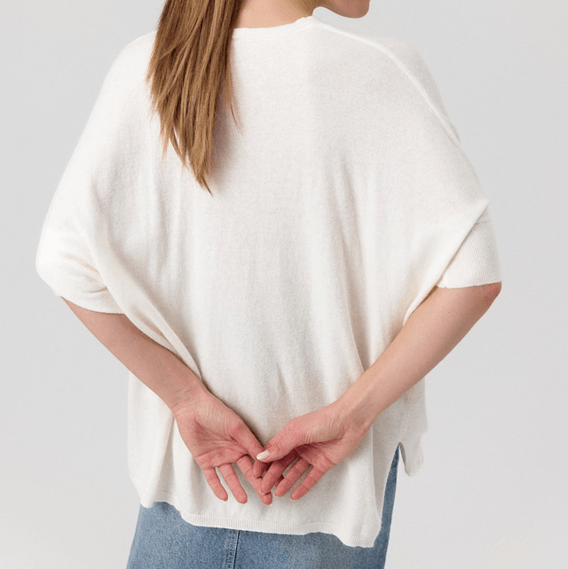 Pull Artlove Manches Courtes, crème 