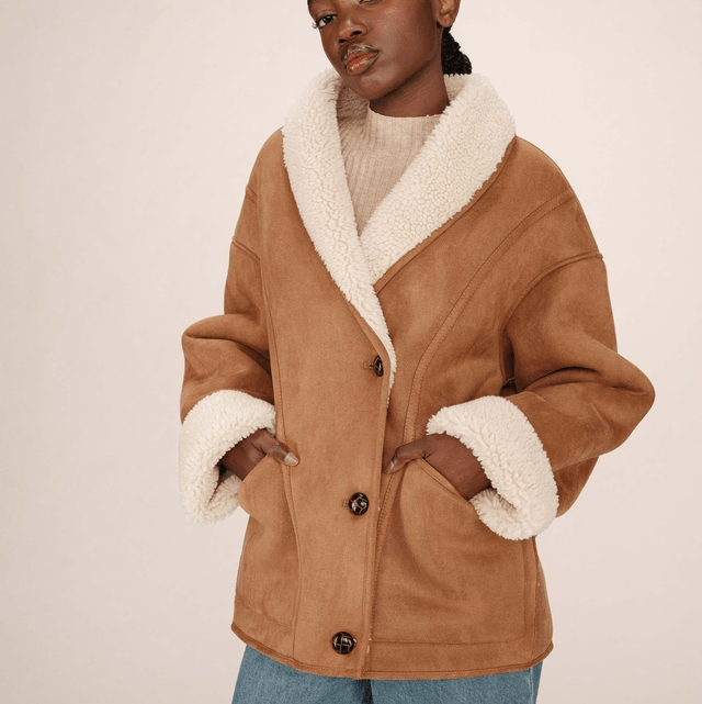Veste faux shearling Grace&Mila 