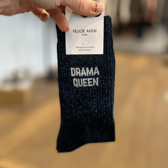 Chaussettes à paillettes « Drama Queen »